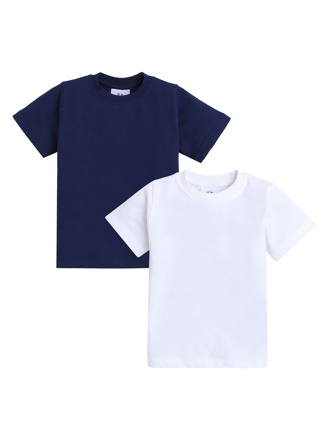 Knitting Doodles Boys Pack Of 2 Printed Round Neck Regular Fit Cotton T-Shirts