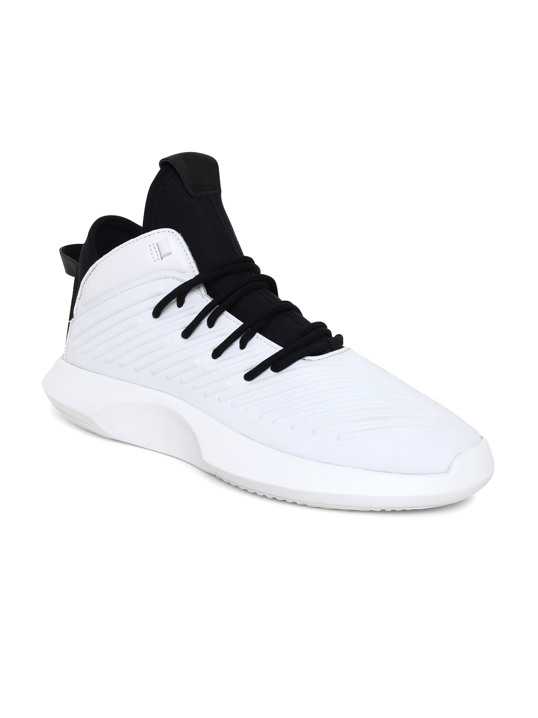 Buy ADIDAS Originals Men White Crazy 1 ADV Solid Synthetic Mid Top