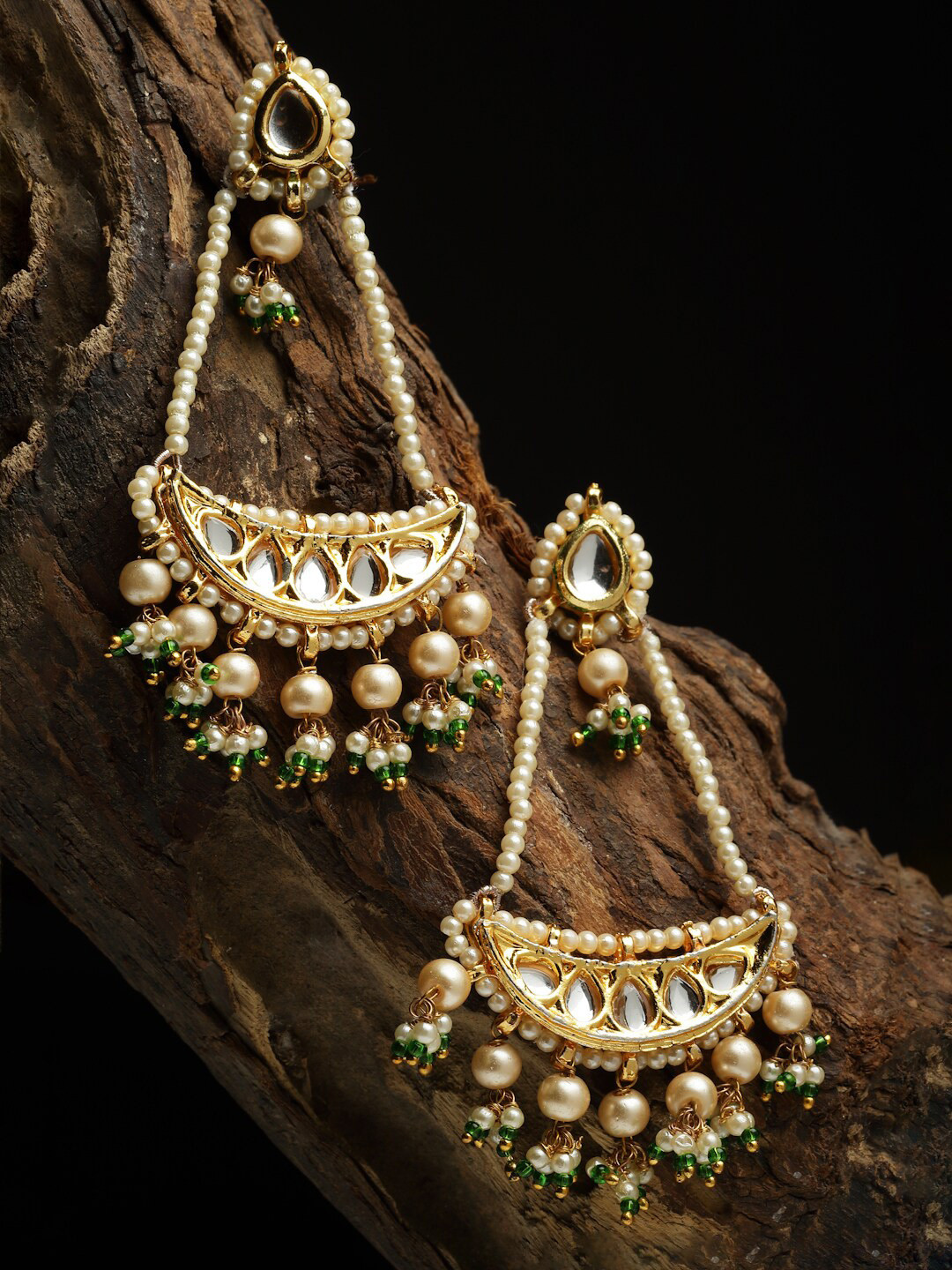 DUGRISTYLE Contemporary Kundan Earrings