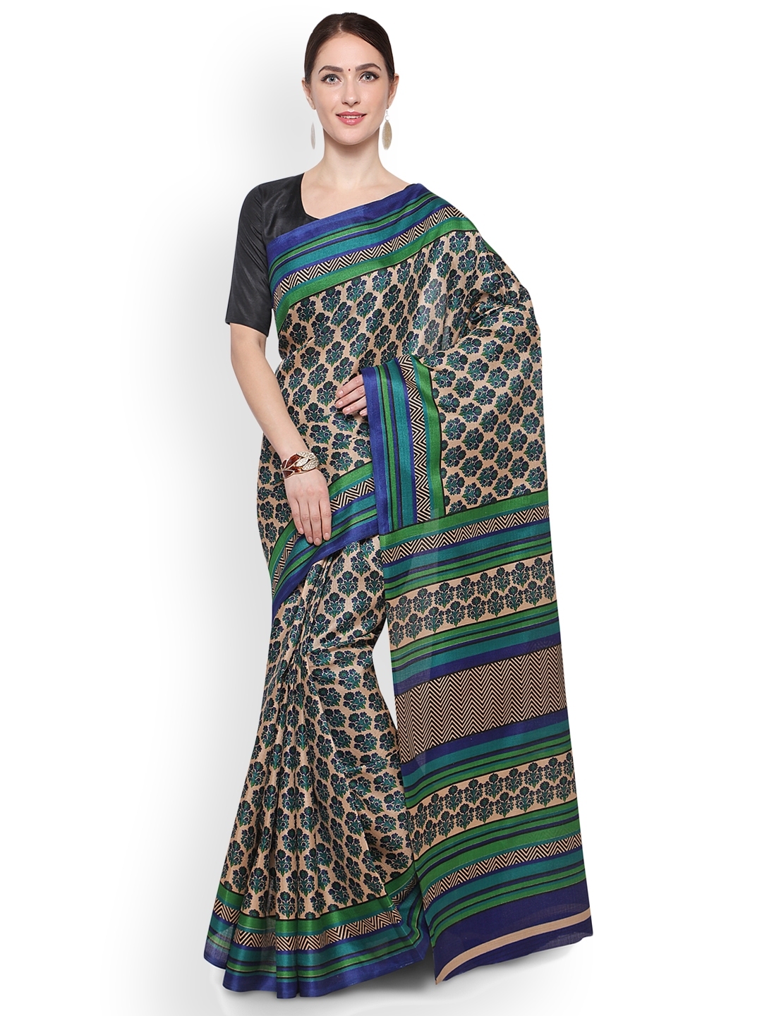 Bhagalpuri on sale sarees myntra