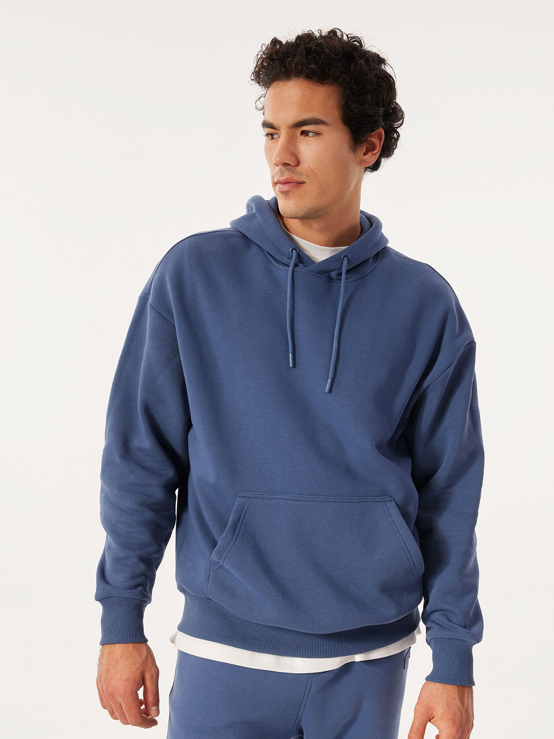 DeFacto Hooded Drop Shoulder Pullover