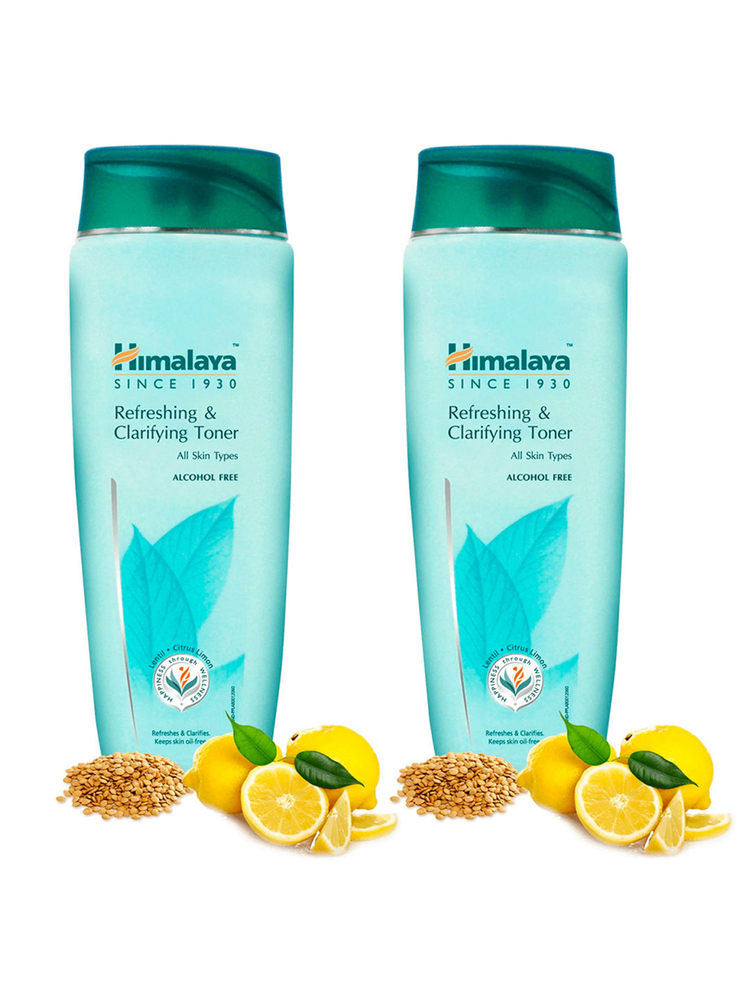 Himalaya Set of 2 Refreshing & Clarifying Alcohol-Free Toner with Citrus Lemon- 100ml each