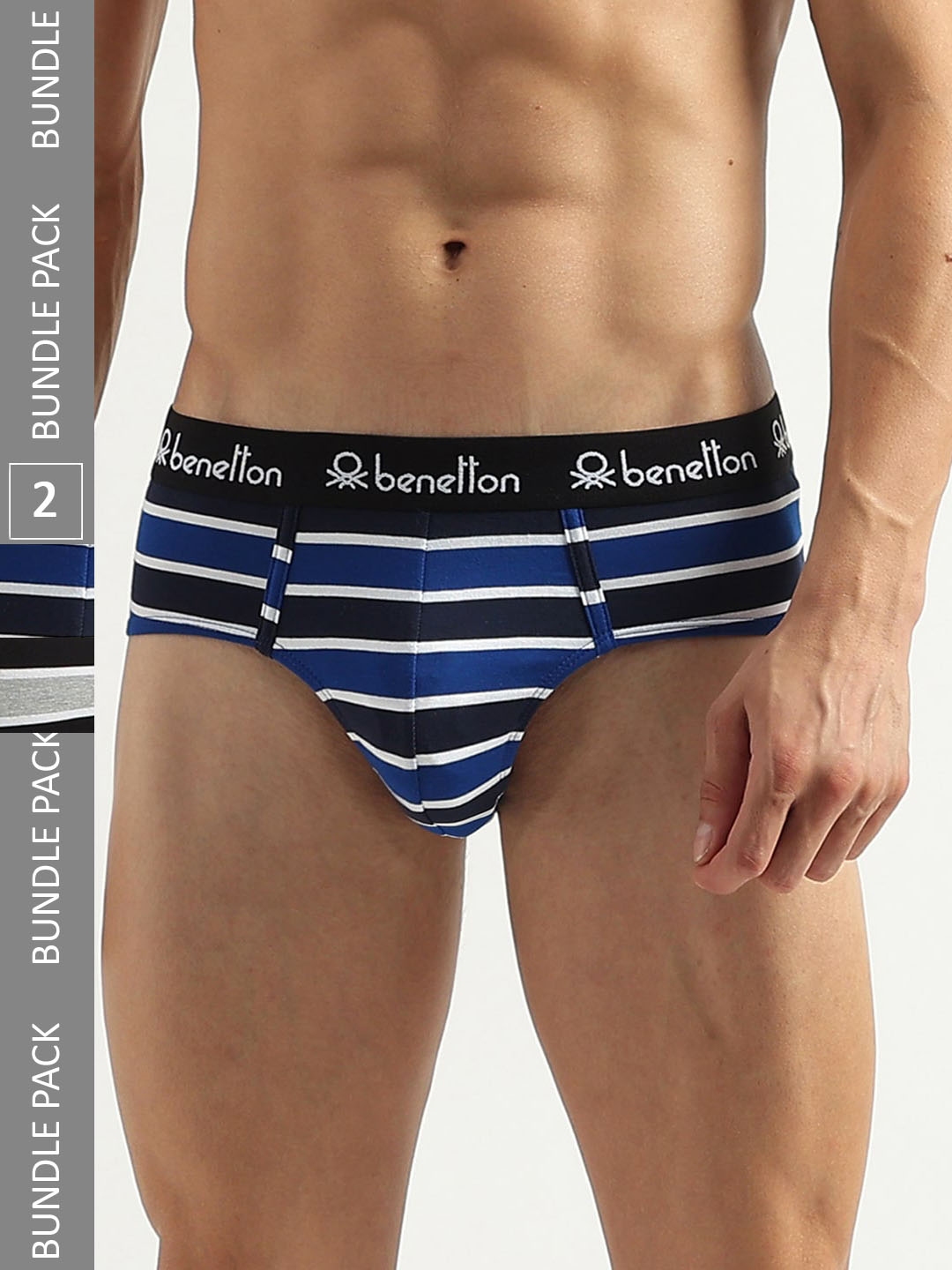 Buy United Colors Of Benetton Solid Colour Low Rise Trunks Black