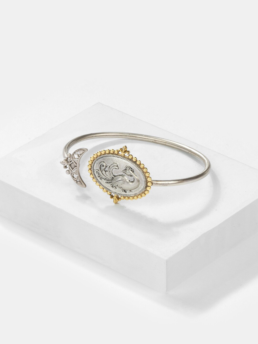 SHAYA 952 Sterling Silver Gold-Plated Cuff Bracelet