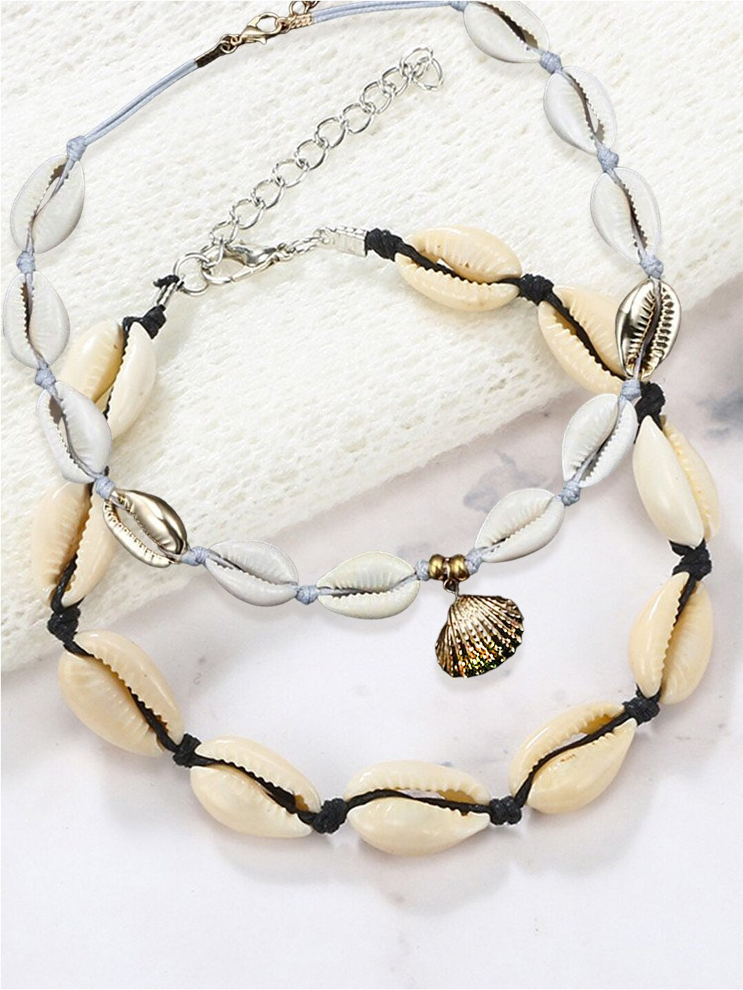 OOMPH Set Of 2  Choker Necklace
