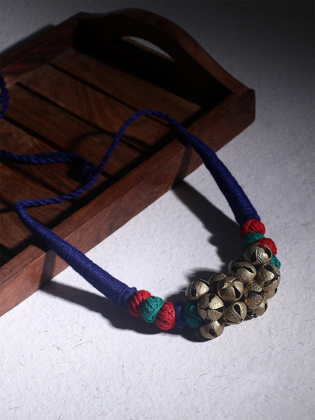 FIROZA Beaded Brass Necklace