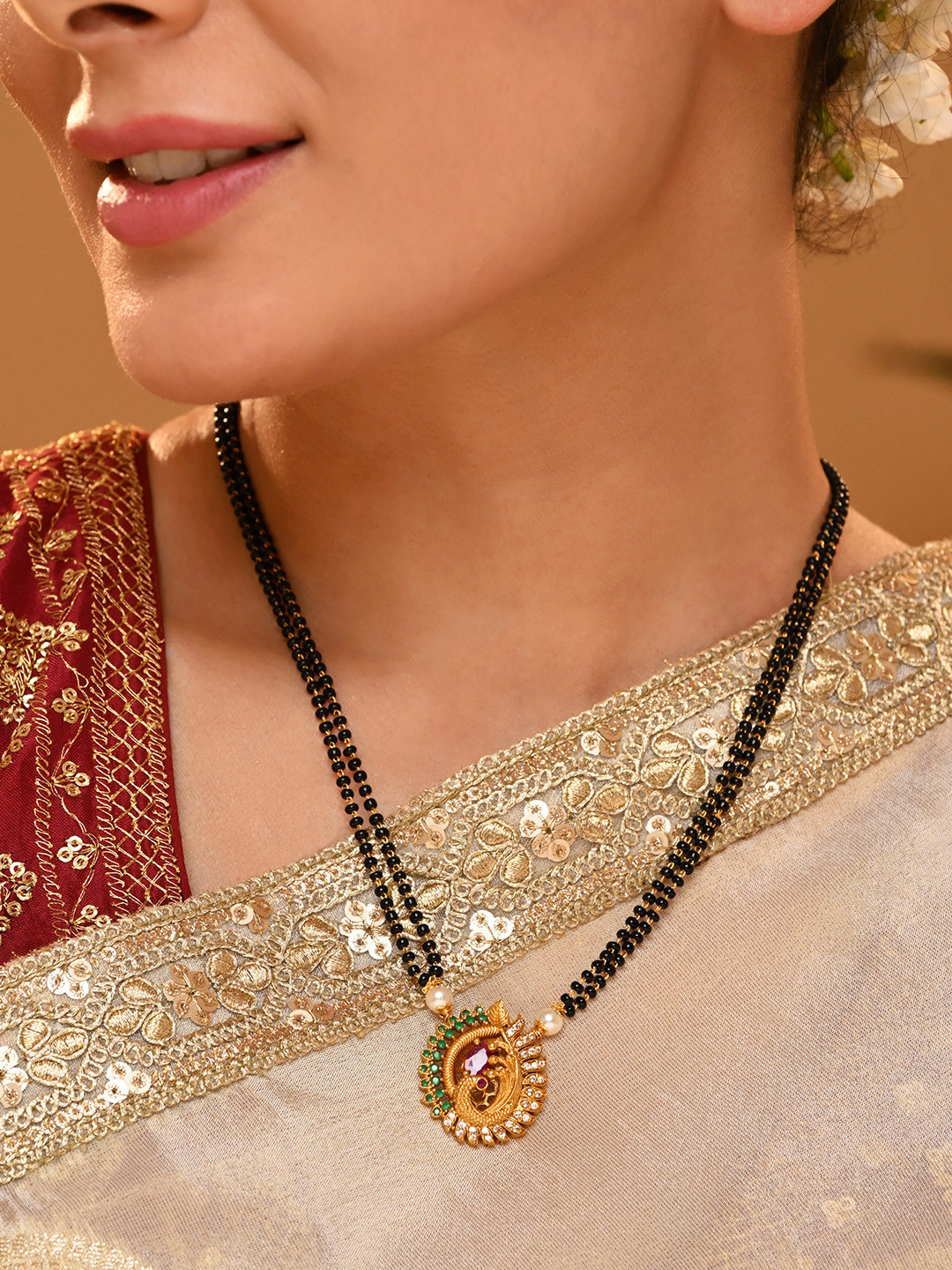 Vriksham Stone Studded Mangalsutra