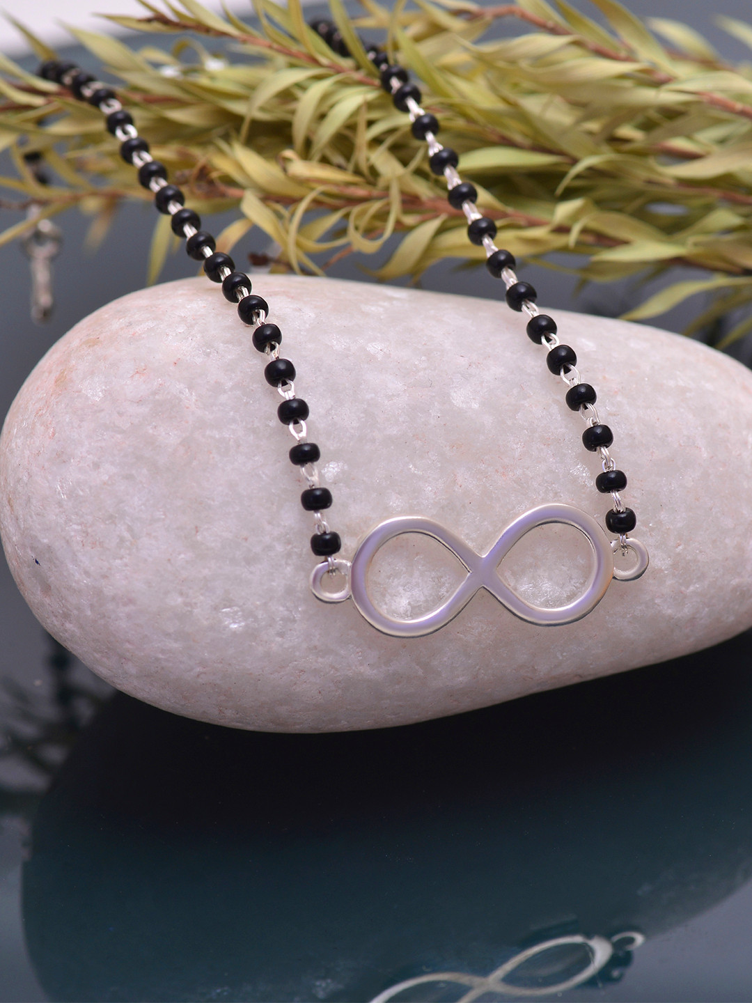 Abhooshan Adjustable Bracelet With Link Mangalsutra