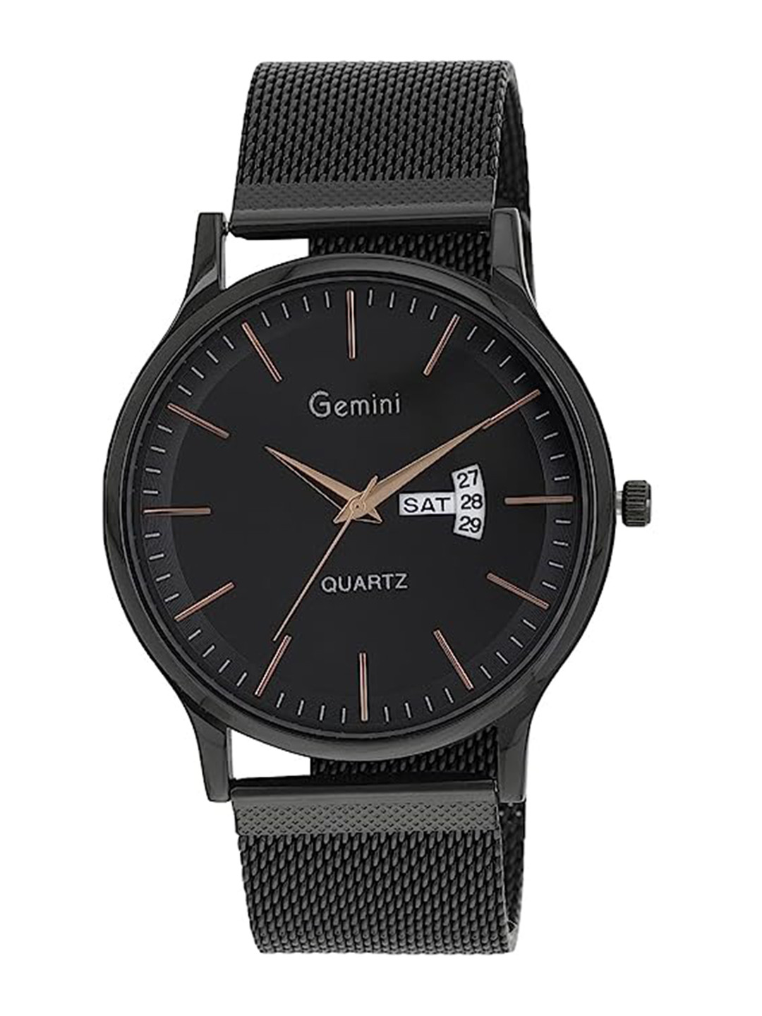 GEMINI Men Dial & Stainless Steel Bracelet Style Straps Analogue Watch BNS 1050NM01