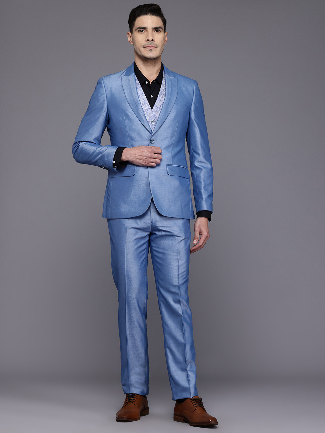Raymond 3-Piece Single-Breasted Contemporary-Fit Party Suit