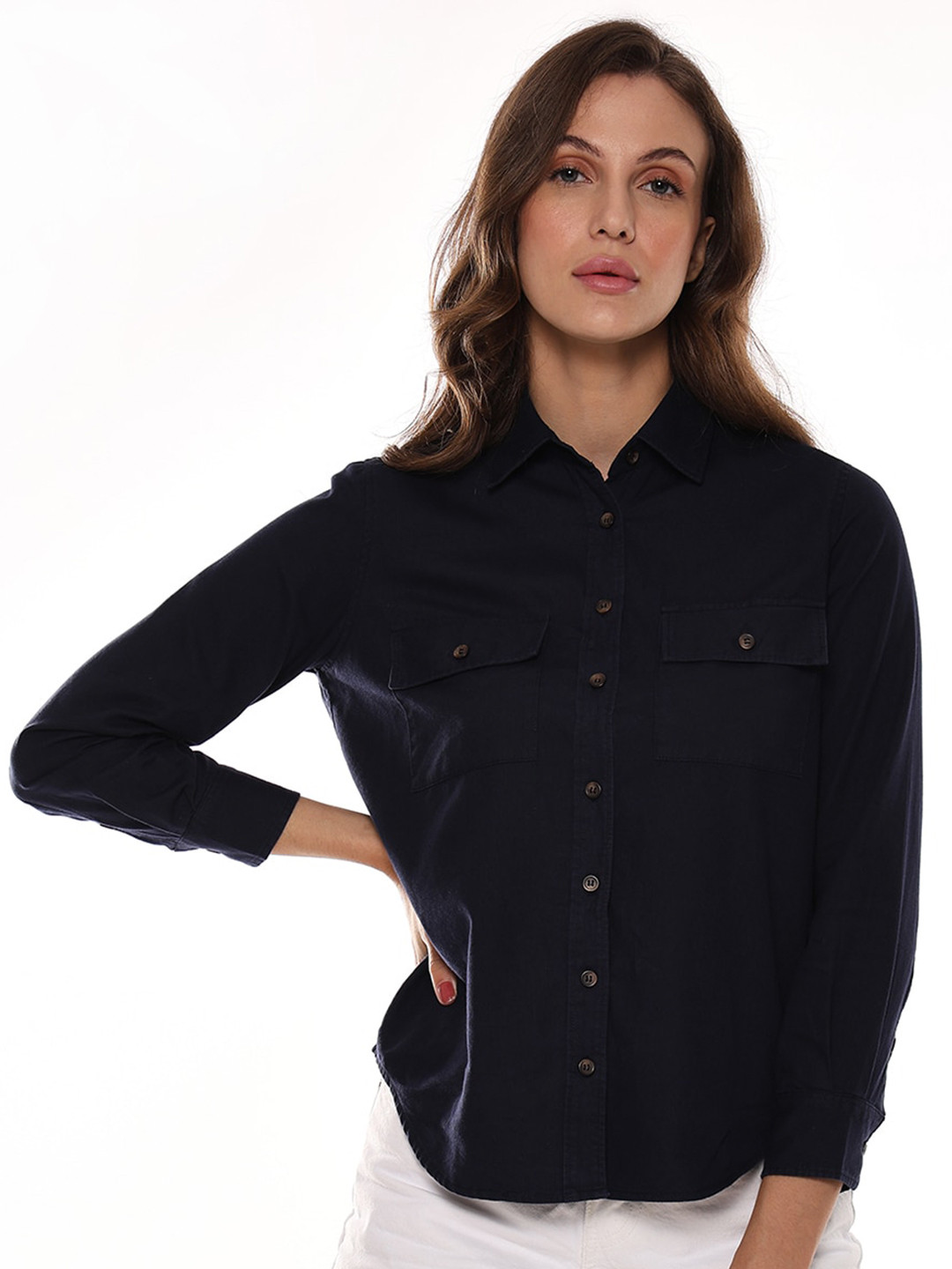 Gazillion Smart Corduroy Weave Pure Cotton Casual Shirt