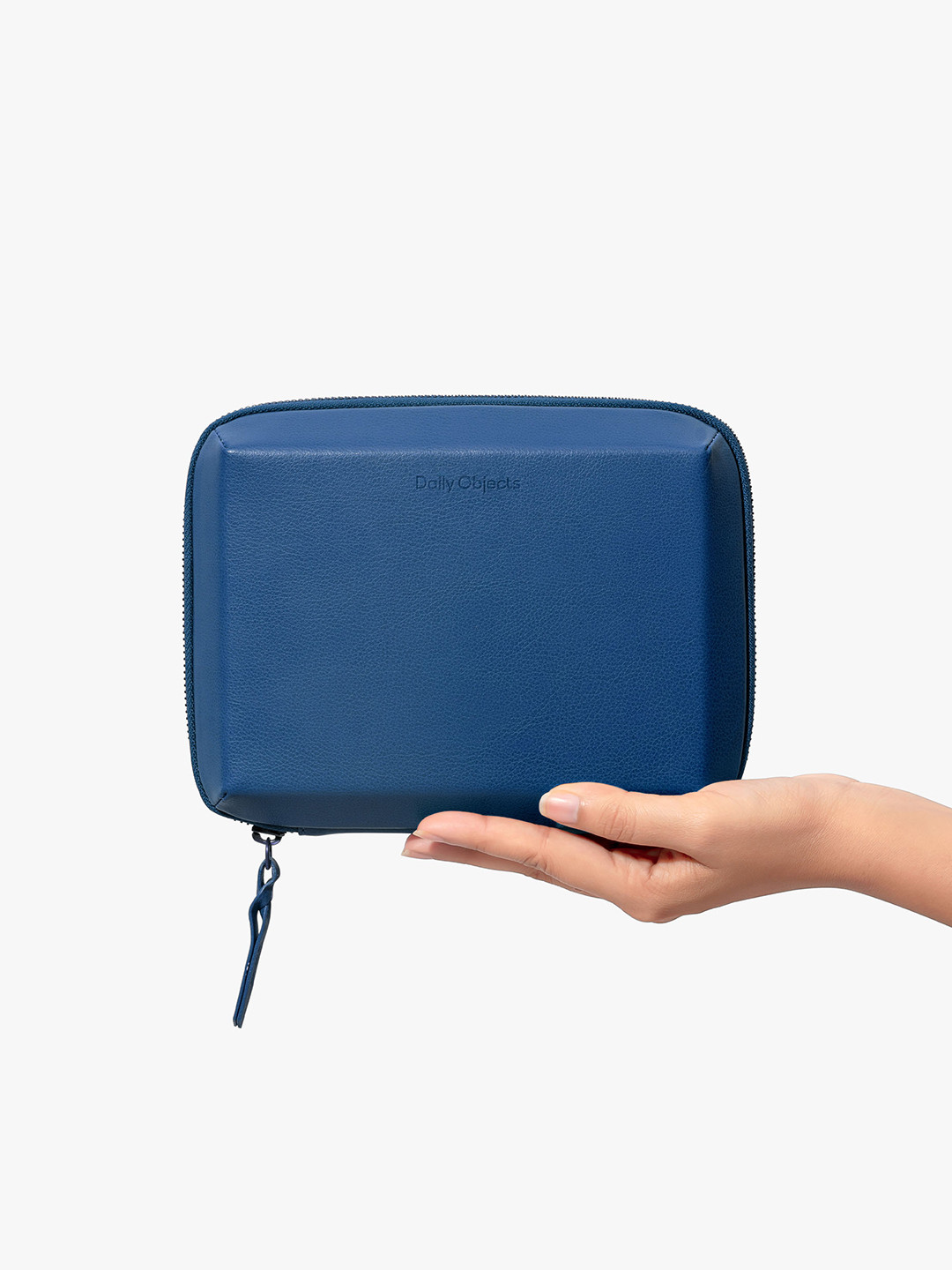 DailyObjects Blue Leather Marshal Tech Kit Organiser