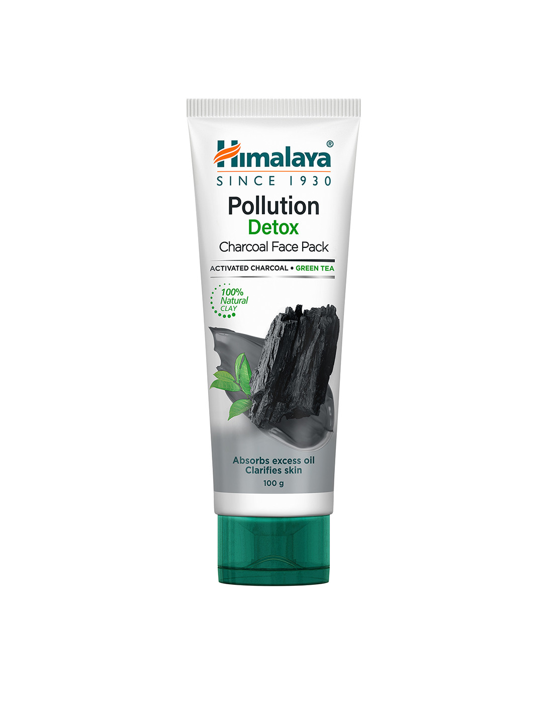 Himalaya Pollution Detox Charcoal Face Pack with Green Tea - 100 g