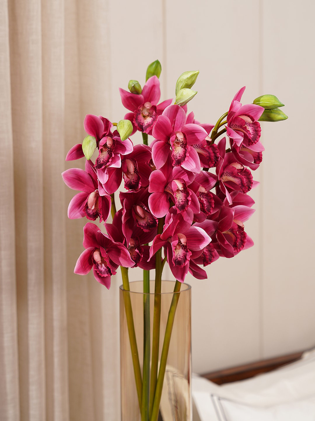 Pure Home and Living Pink Orchid Artificial Flowers