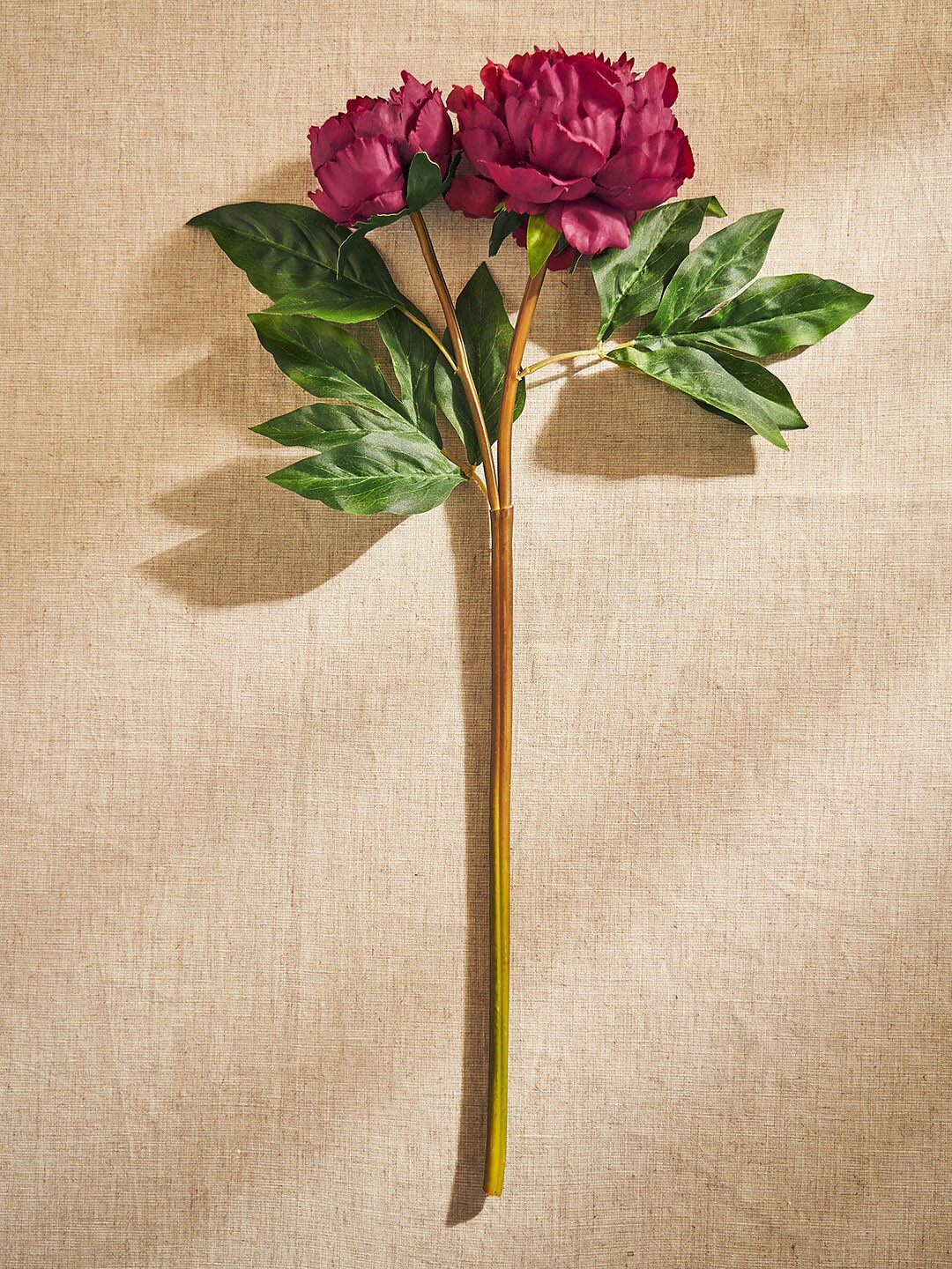 Pure Home and Living Red Peony Faux Flower Stem