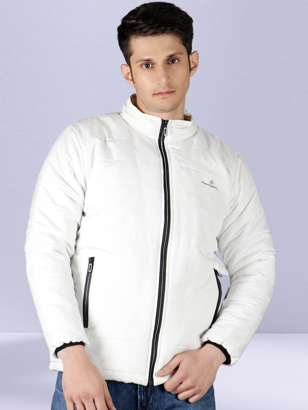 NUEVOSDAMAS Mock Collar Puffer Jacket