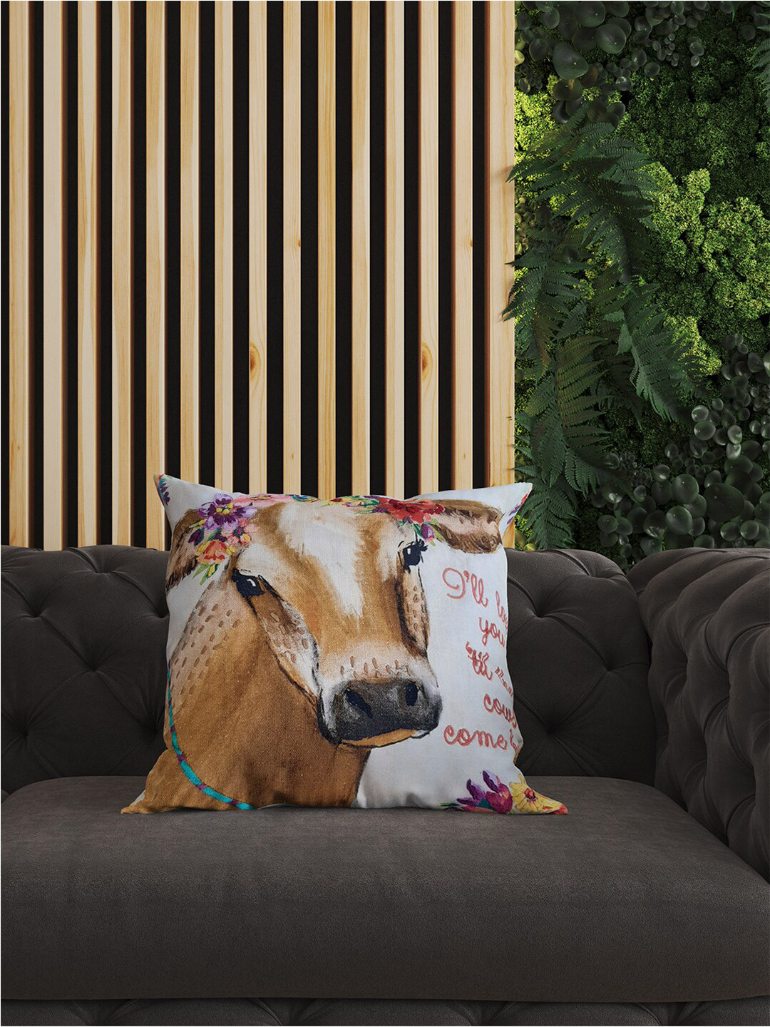 SHADES of LIFE Typography Cotton Lightweight 2 Pcs Square Cushion Covers - 16 x 16 In