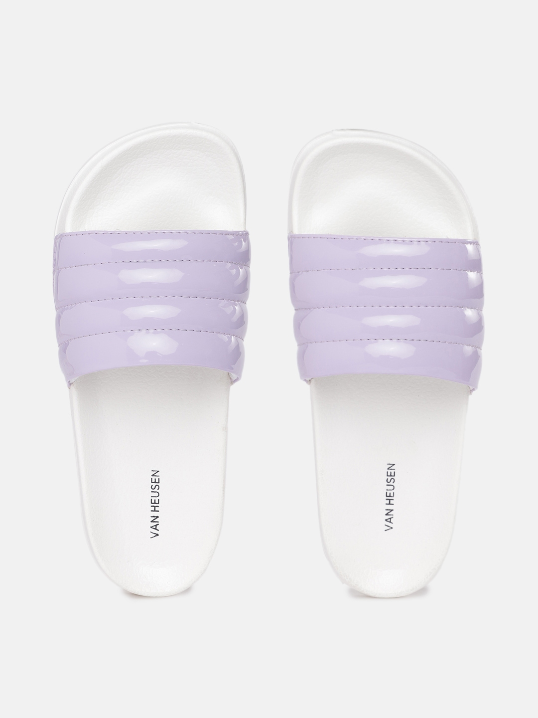 Purple adidas flip online flops