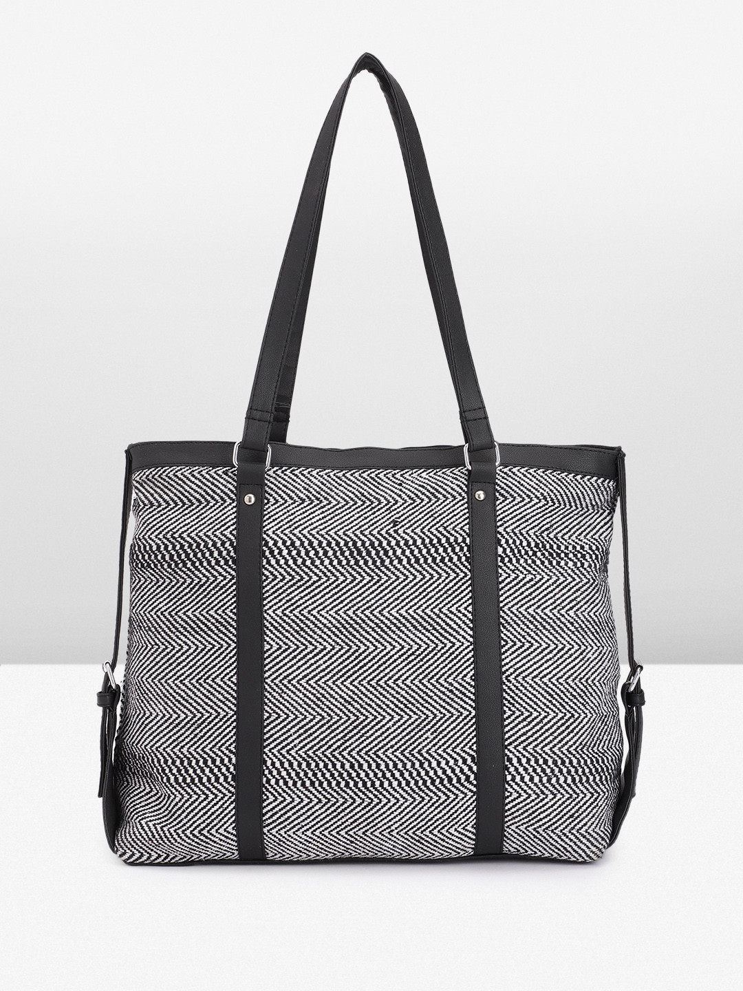 Anouk Geometric Printed Oversized Structured Tote Bag