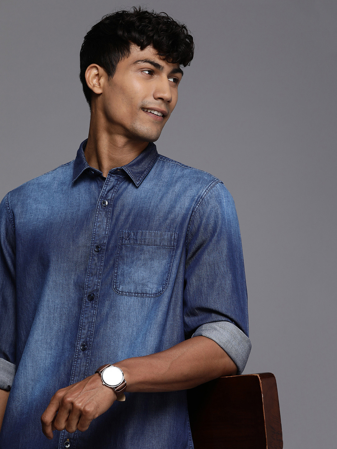 Allen Solly Sport Pure Cotton Custom Casual Shirt