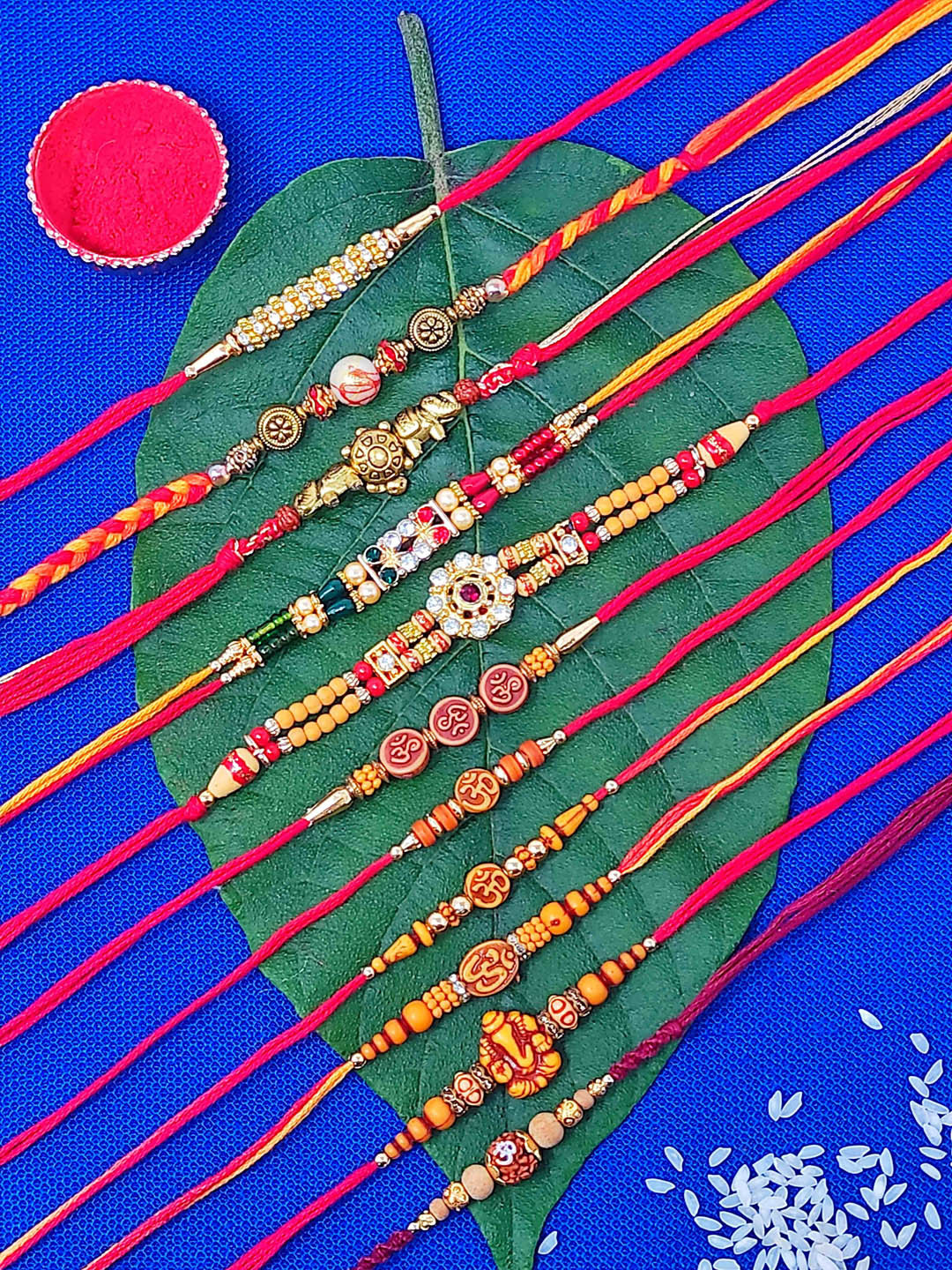 CRAYTON Men Set Of 11 Modern Yet Traditional Rakhis