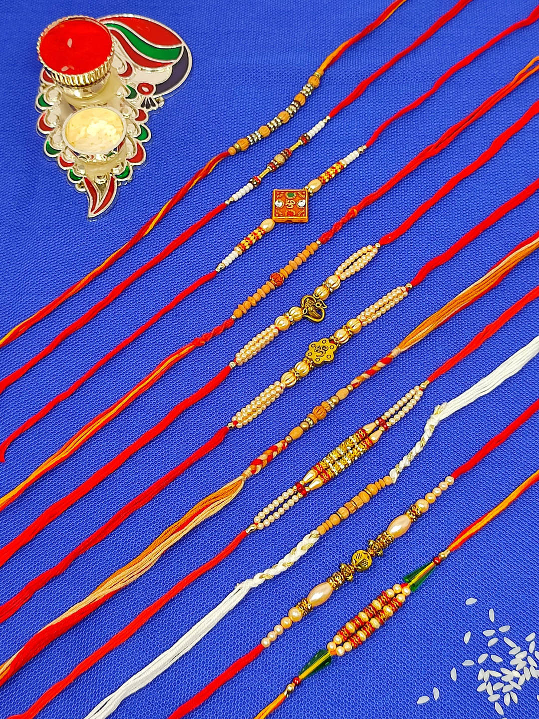 CRAYTON Men Set Of 11 Modern Yet Traditional Rakhi
