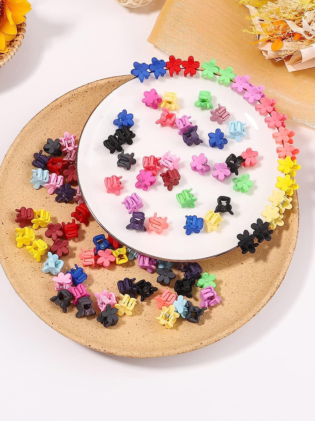 LYTIX Girls Set Of 5 Multi Design Hair Clips