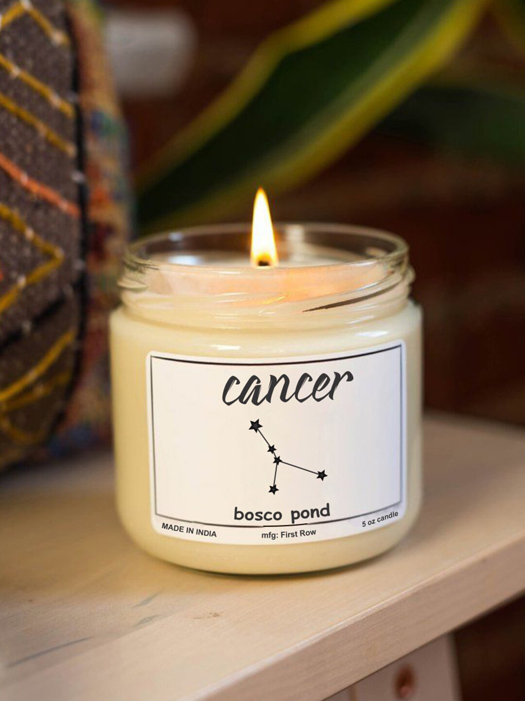 Aromatic Fables Cancer Sun Sign Scented 1 Wick Bosco Pond Solid Round Regular Jar Candles