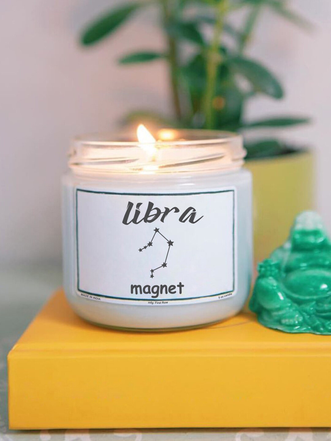 Aromatic Fables Libra Sun Sign Scented 1 Wick Magnet Solid Round Regular Jar Candles
