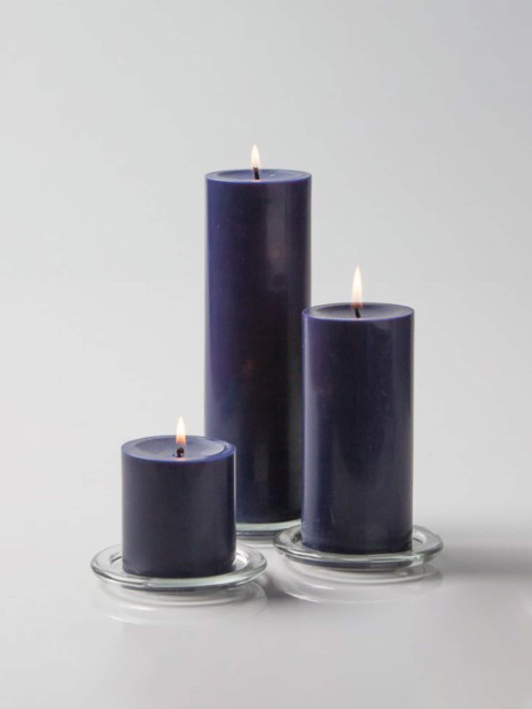 Aromatic Fables Wax Pillar Classic 3Pcs Scented 1 Wick Solid Geometric Regular Candles
