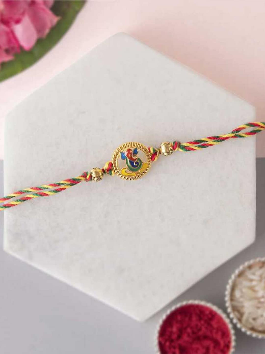 eCraftIndia Lord Ganesha Rakhi Gift Set