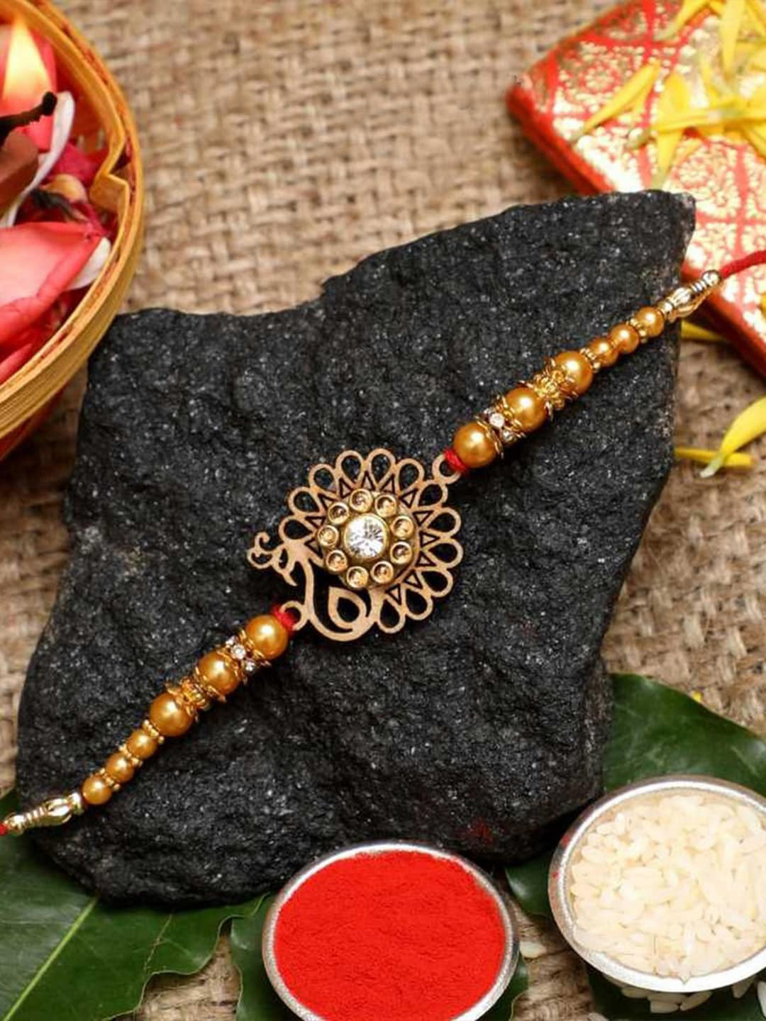 eCraftIndia Peacock Rakhi Gift Set