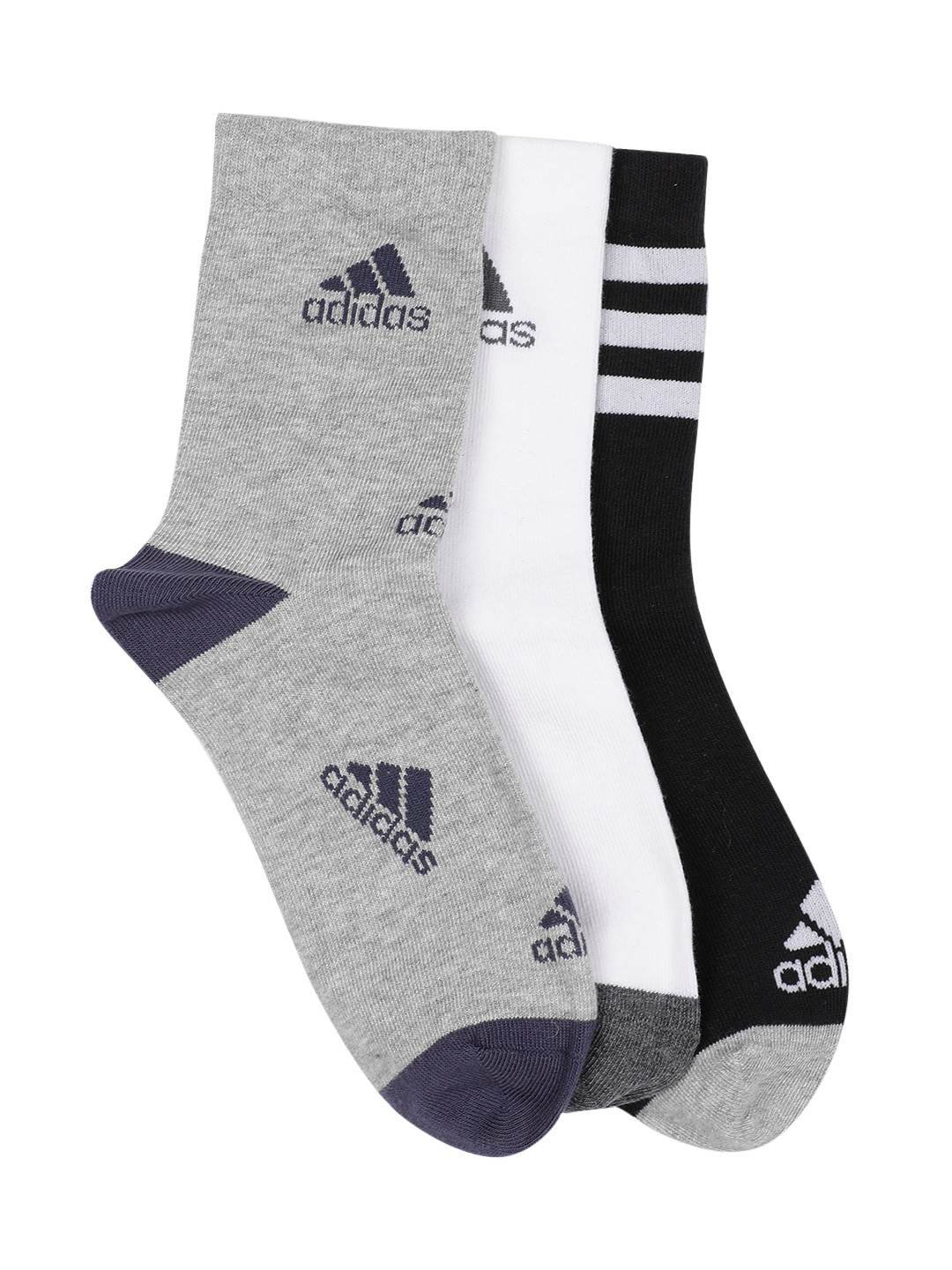 ADIDAS Kids Pack Of 3 Above Ankle Length Socks
