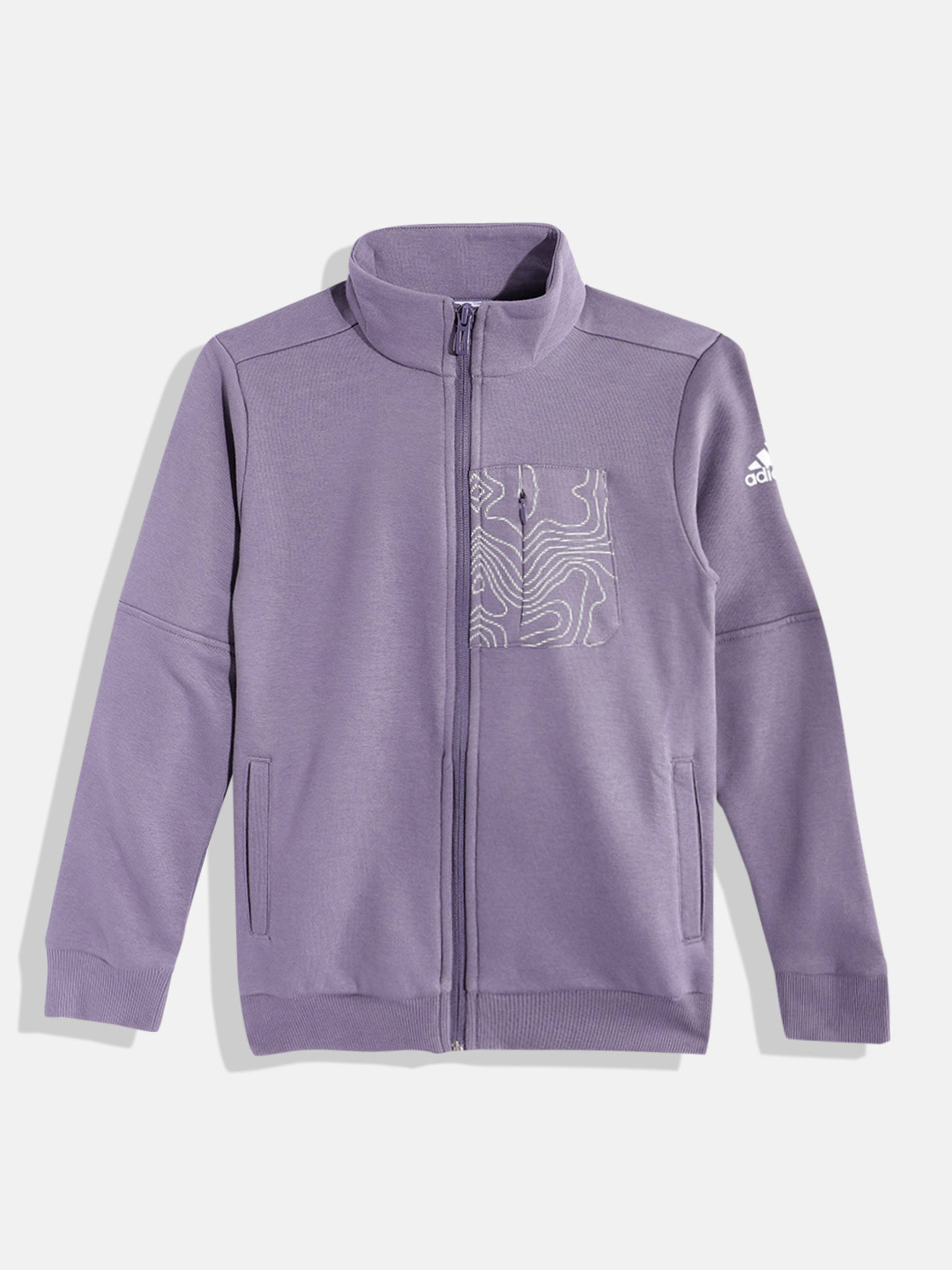 ADIDAS Girls PC GFX FL TT High Neck Sweatshirt