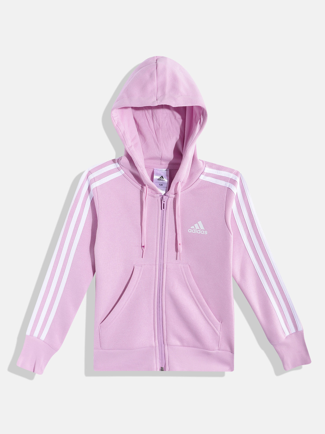 ADIDAS Girls ADI 3S FLC HD Hooded Sweatshirt