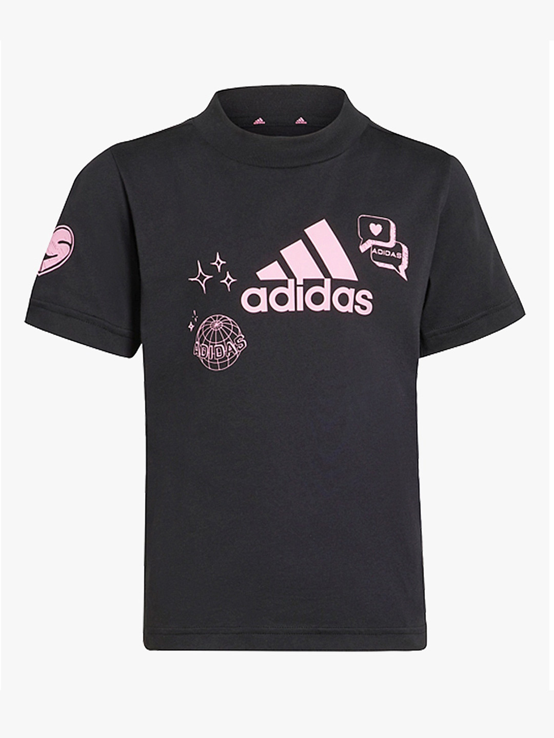 ADIDAS Kids LK BLUV Q3 Printed Pure Cotton Relaxed Fit  T-Shirt
