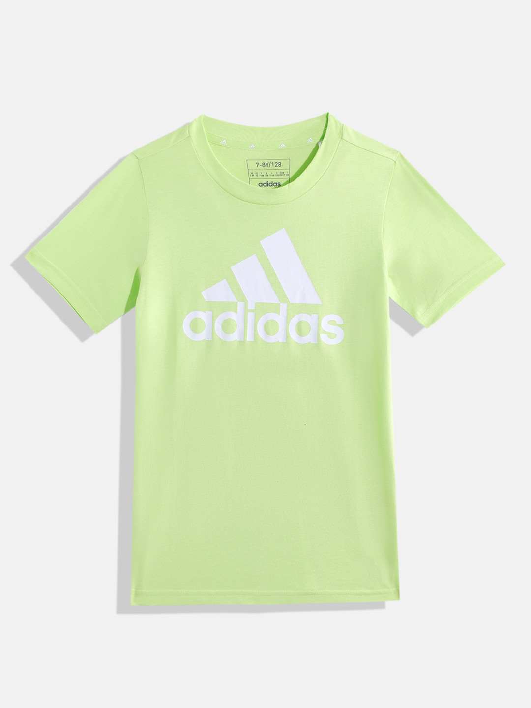 ADIDAS Kids Big Logo Printed Pure Cotton T-shirt