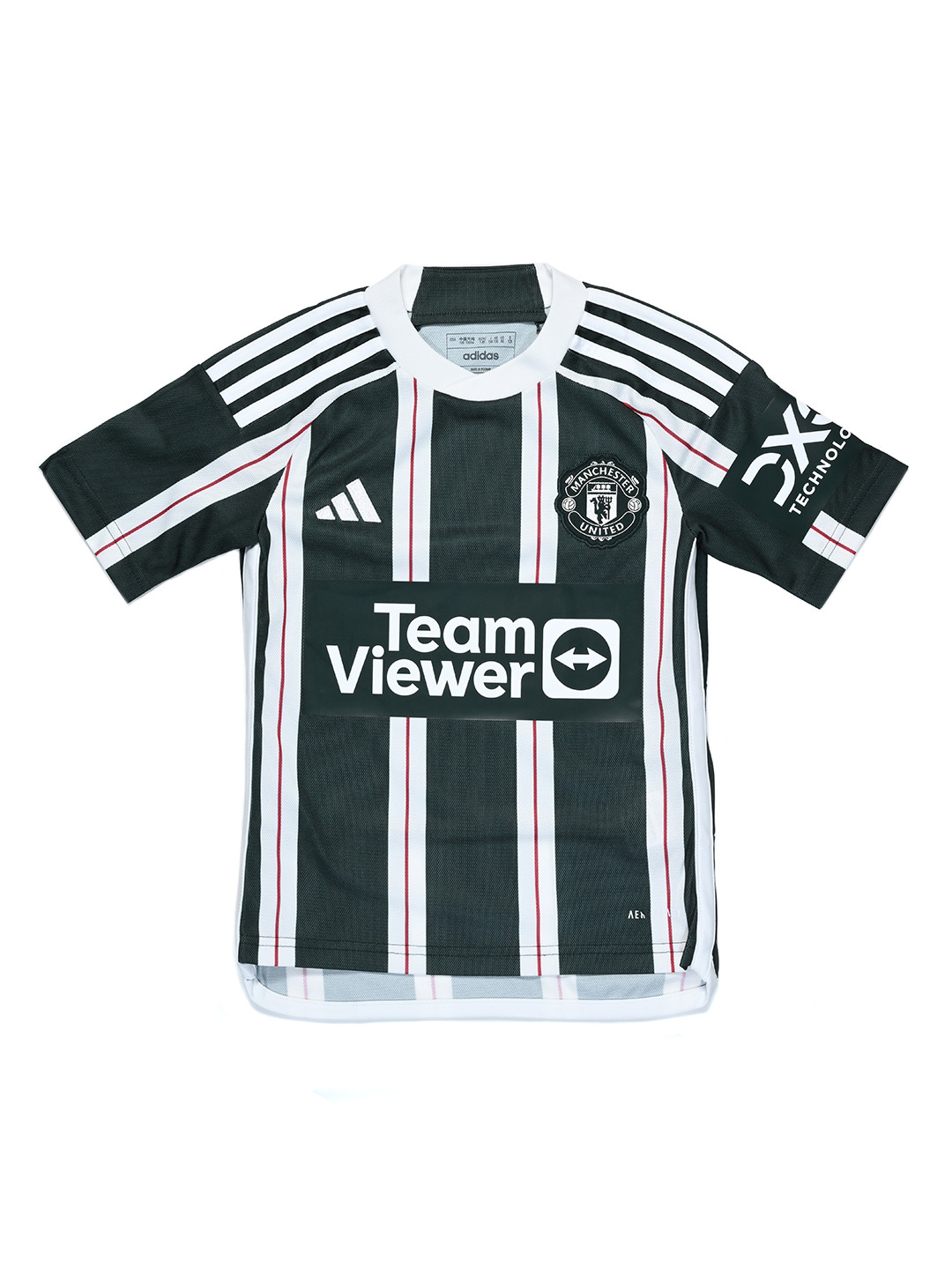 ADIDAS Boys Manchester United Print Away  V-Neck T-shirt