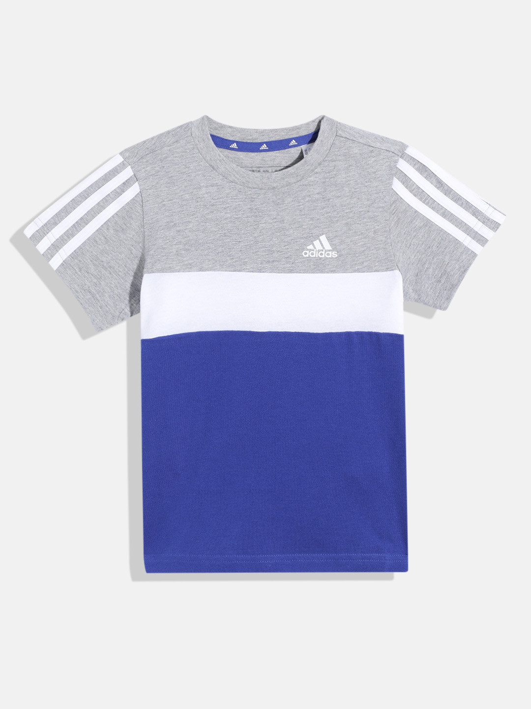 ADIDAS Kids Colourblocked Pure Cotton T-shirt