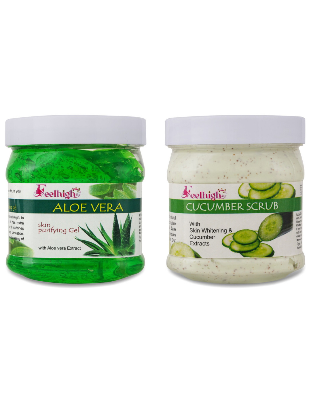 FEELHIGH Aloe vera Gel & Cucumber Scrub 500g each