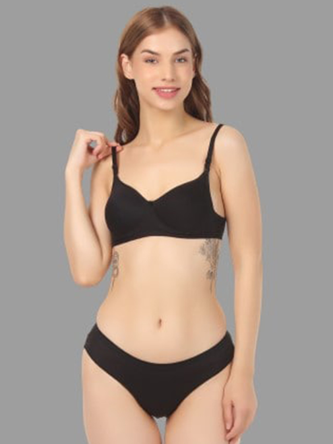 FUNAHME Cotton Lightly Padded Lingerie Set