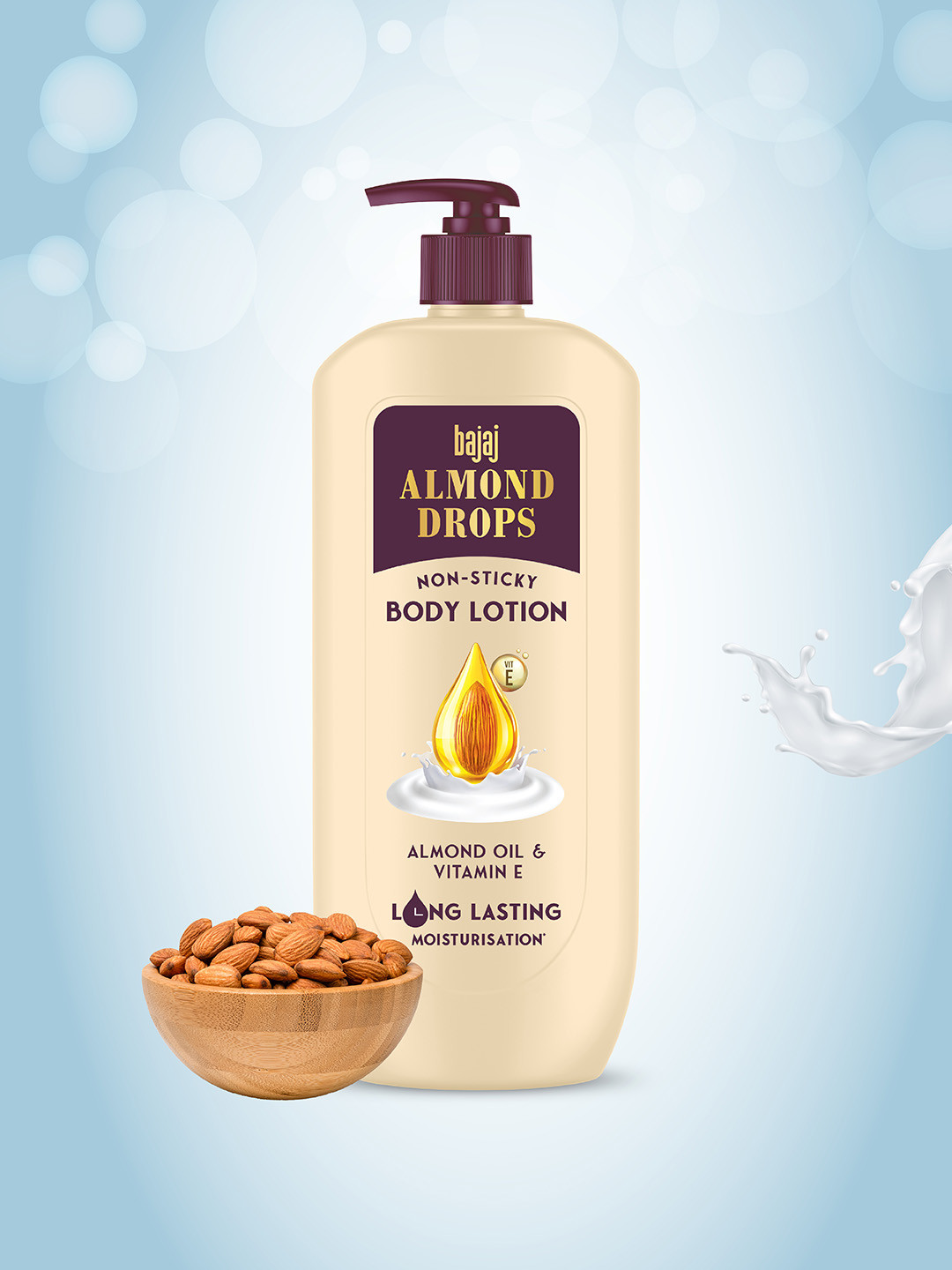 BAJAJ CONSUMER CARE Almond Drops Nourishing Body Lotion with Vitamin E - 600ml