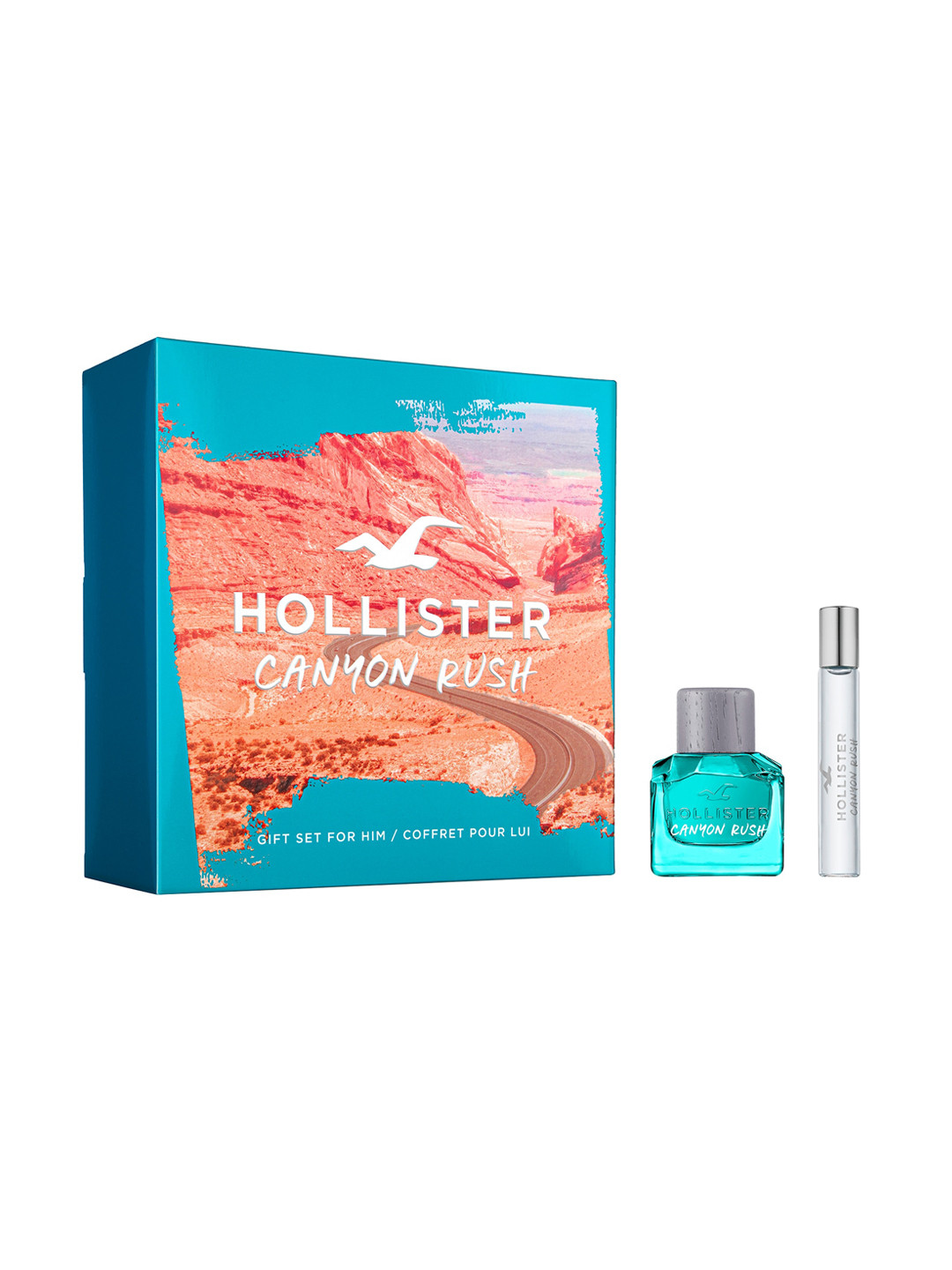 HOLLISTER Men Canyon Rush Long Lasting Eau de Toilette Gift Set - 50 ml & 15 ml