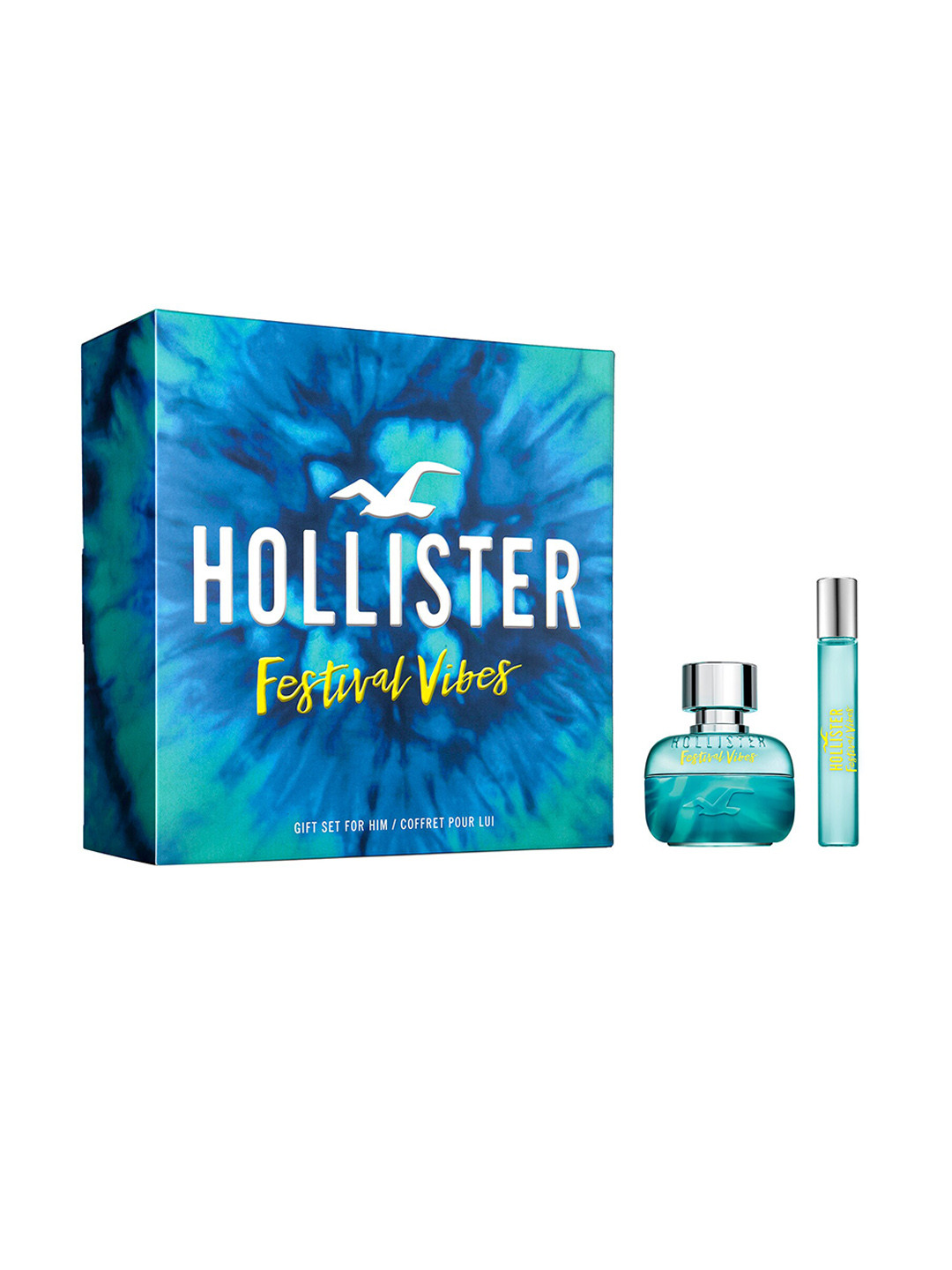 HOLLISTER Men Festival Vibes Long Lasting Eau de Toilette Gift Set - 50 ml & 15 ml