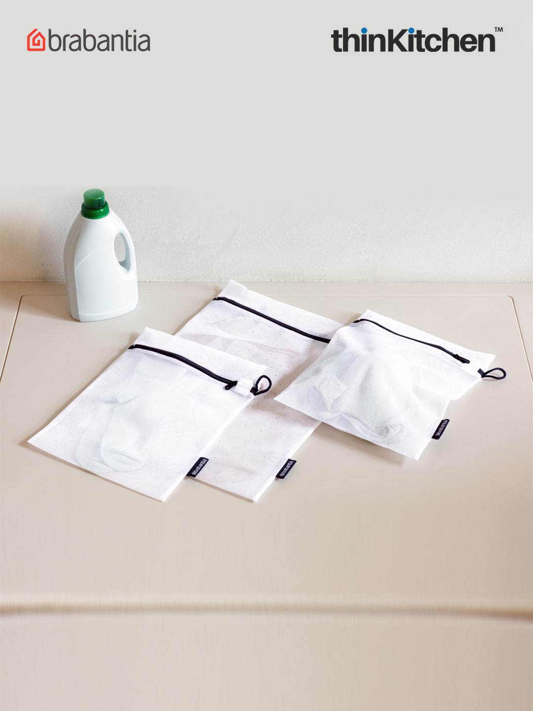 Brabantia White 3 Pieces Laundry Bags