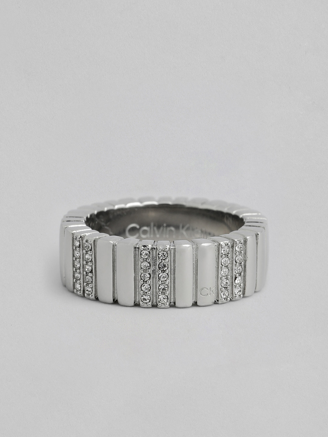 Calvin Klein Women Minimalistic Metals Stone Finger Ring