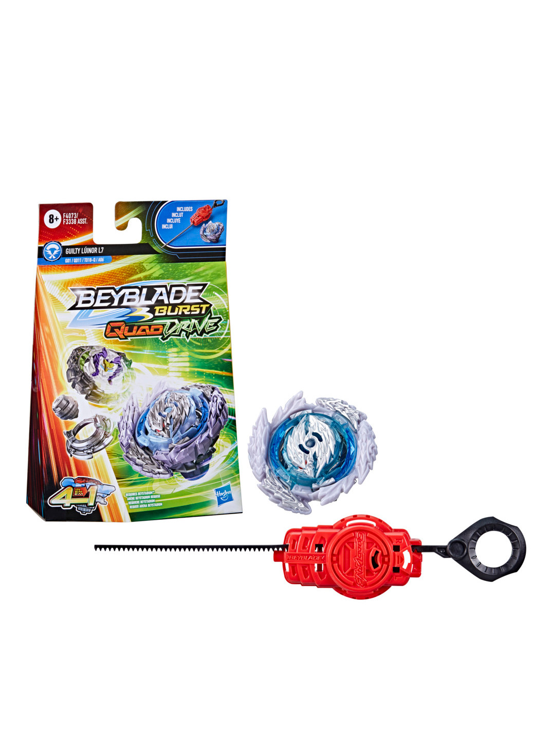 BEY BLADE Kids Burst Quad Drive Guilty Luinor L7 Spinning Top For 8+ Years