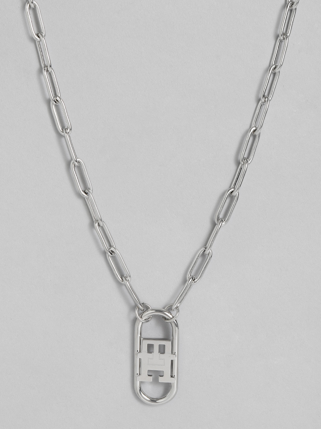 Tommy Hilfiger Monogram Stainless Steel Necklace