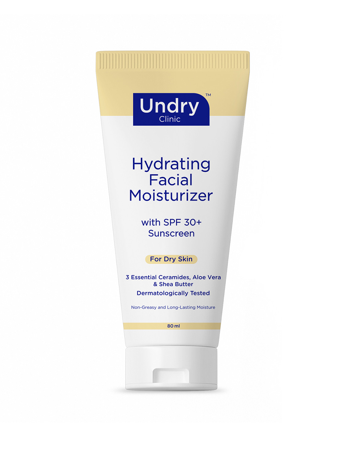 Undry Facial Moisturizer for Dry Skin (80ml)
