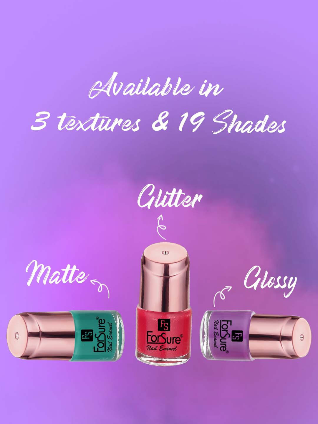 ForSure Set Of 2 Shining Quick Dry Nail Paint-8mlEach - 115-104